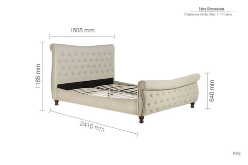 Copenhagen Bed Warm Stone